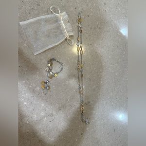 Brighton necklace, bracelet, and earrings